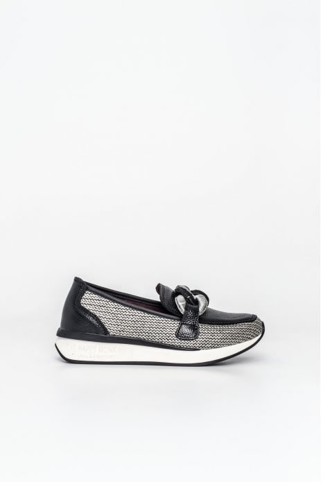 MOCASÍN CADENA PIEL COMBINADO