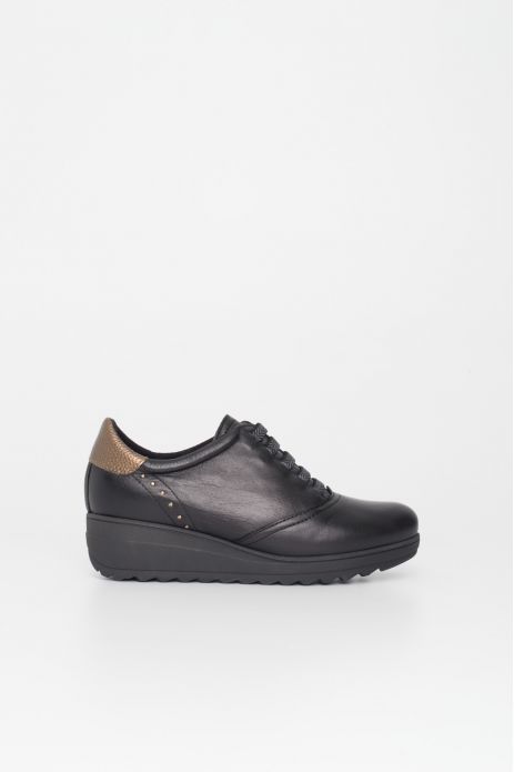 ZAPATO PIEL CUÑA ELÁSTICOS
