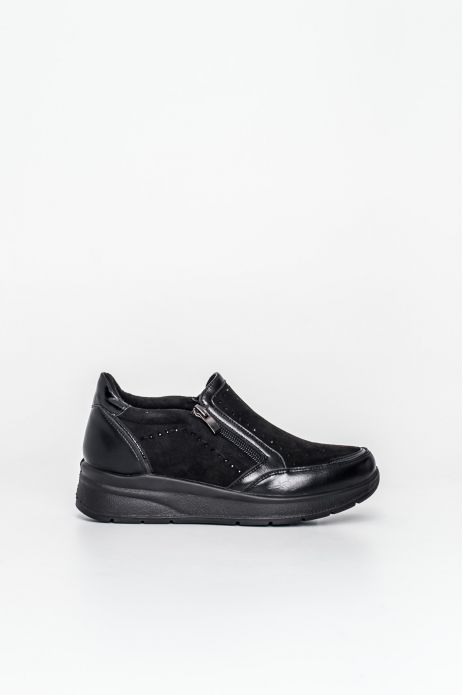 ZAPATO CUÑA DETALLE CREMALLERA