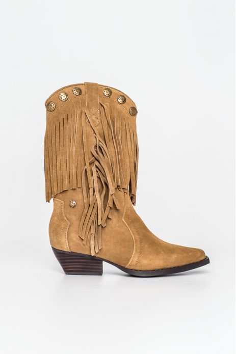 BOTAS COWBOY PIEL FLECOS