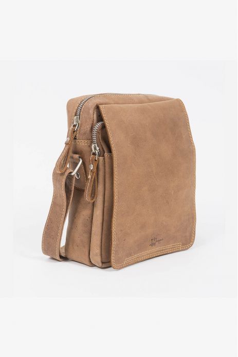 BANDOLERA PIEL CIERRE SOLAPA