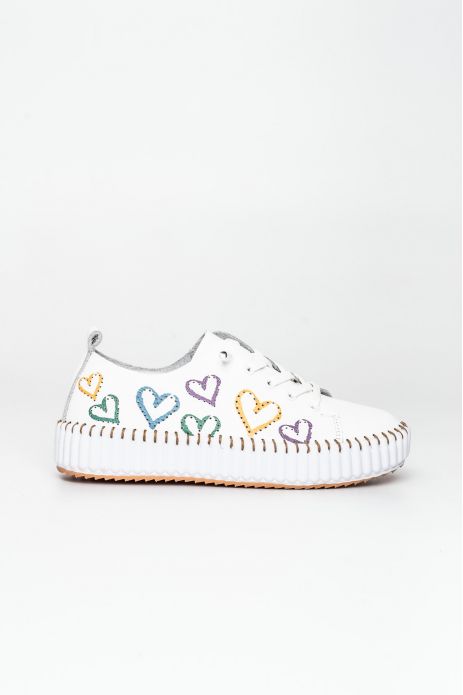 BAMBA PIEL CORDONES ESTAMPADA