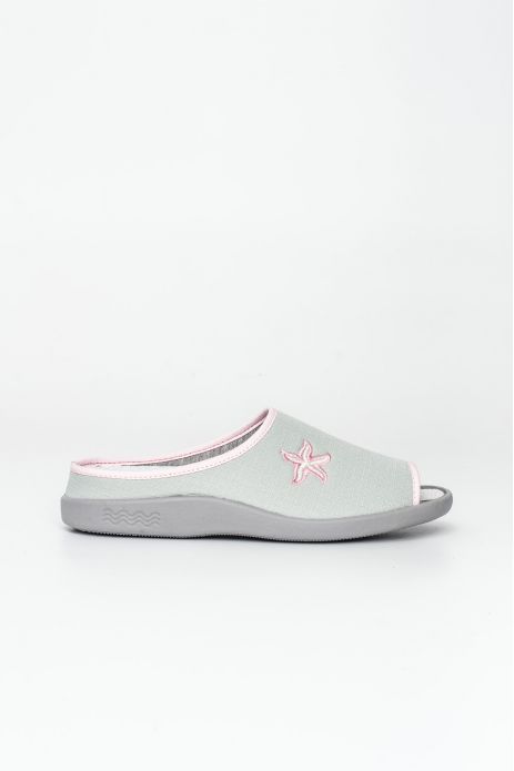 PANTUFLA ABIERTA BORDADO