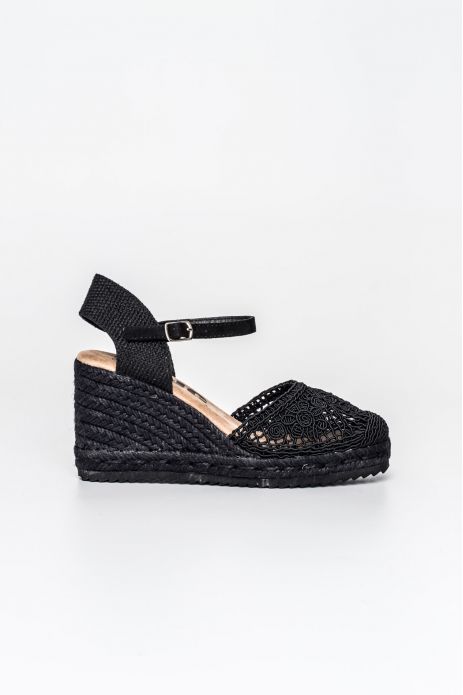 SANDALIA CUÑA YUTE GANCHILLO