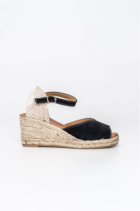 SANDALIA PIEL SERRAJE CUÑA...