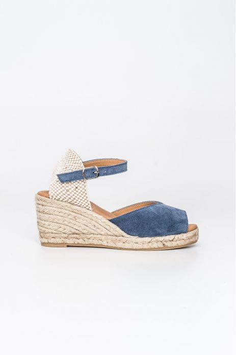 SANDALIA PIEL SERRAJE CUÑA...