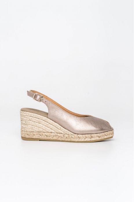 SANDALIA PIEL METALIZADA...