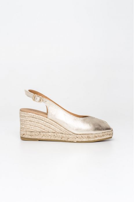 SANDALIA PIEL METALIZADA...