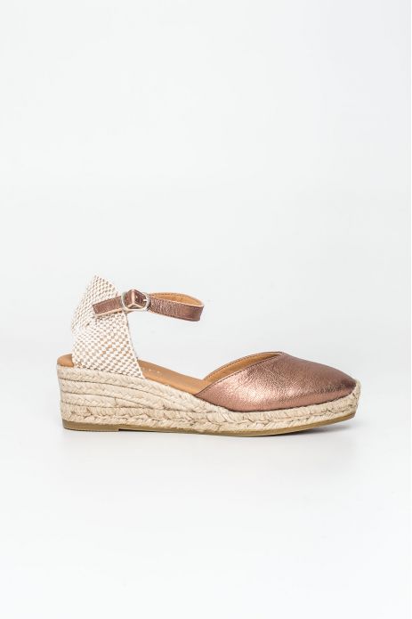 SANDALIA PIEL METALIZADA...