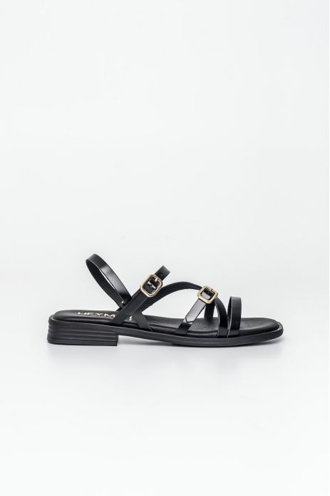 SANDALIA PIEL HEBILLAS...