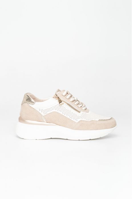 DEPORTIVO CUÑA PIEL COMBINADO