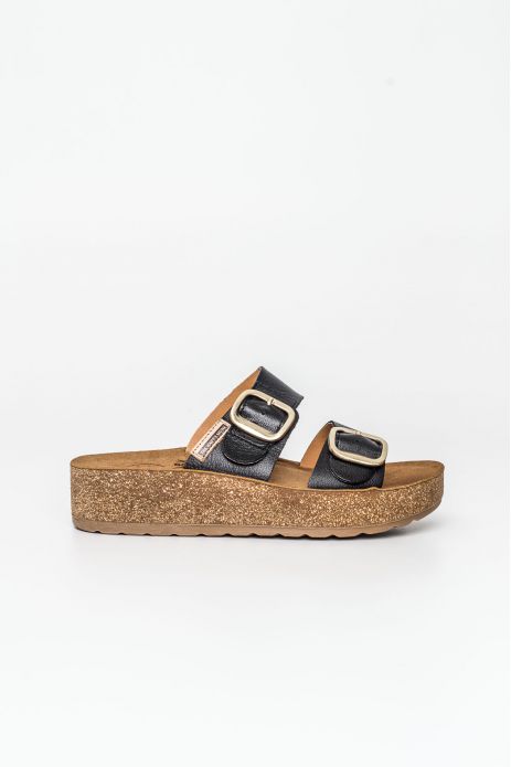 SANDALIA BIO CUÑA HEBILLAS