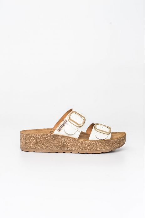 SANDALIA BIO CUÑA HEBILLAS