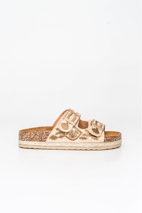 SANDALIA BIO DETALLE BORDADO