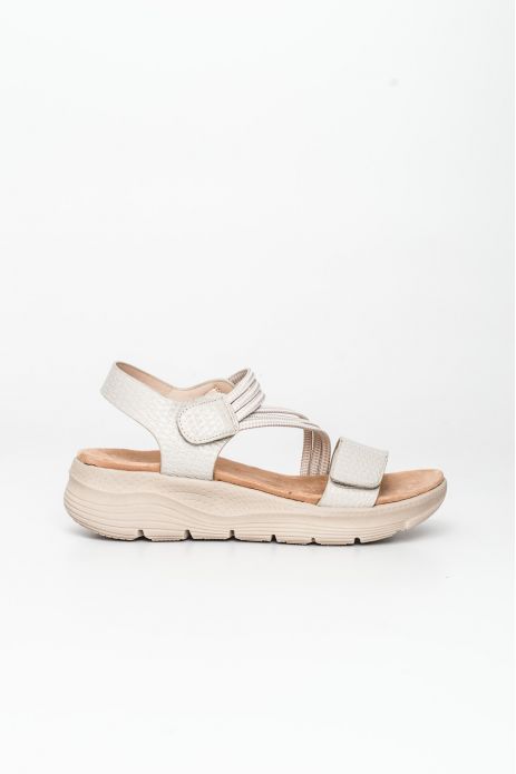 SANDALIA CUÑA TIRAS ELÁSTICOS