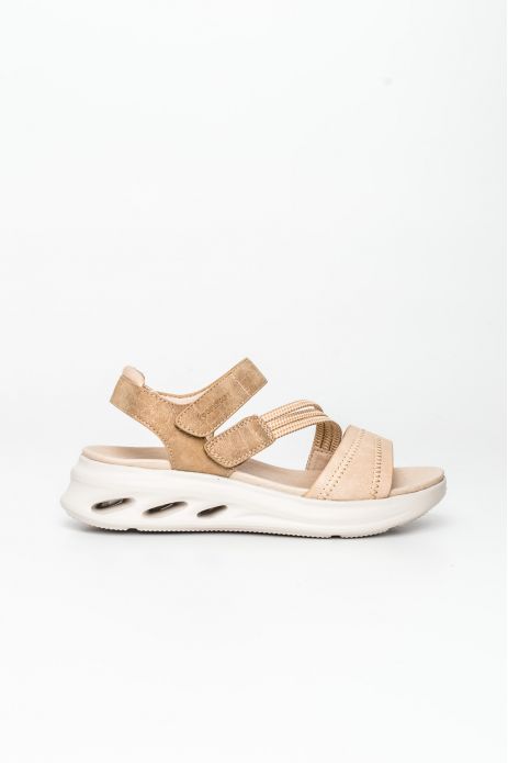 SANDALIA CUÑA DOBLE VELCRO