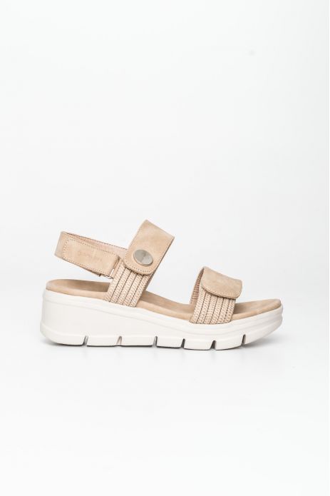 SANDALIA CUÑA TIRAS ELÁSTICOS