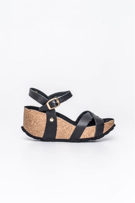 SANDALIA BIO CUÑA PIEL