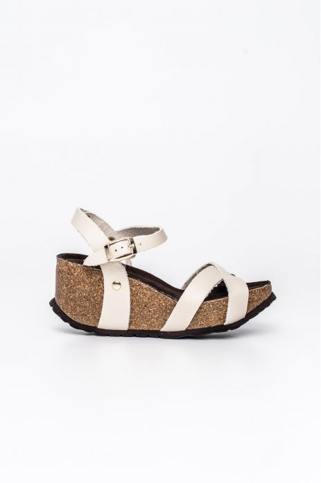 SANDALIA BIO CUÑA PIEL