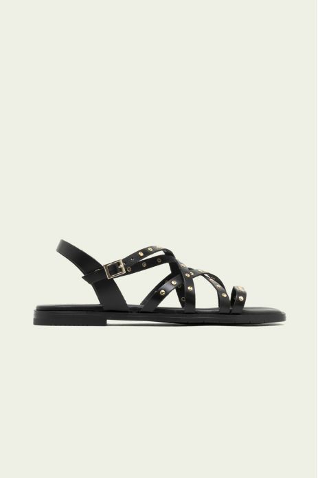 SANDALIA PIEL REMACHES...