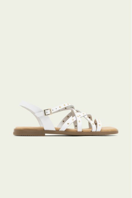 SANDALIA PIEL REMACHES...