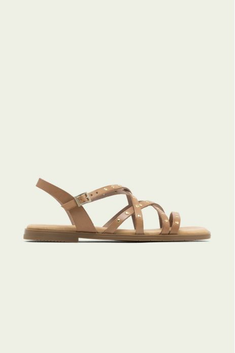 SANDALIA PIEL REMACHES...