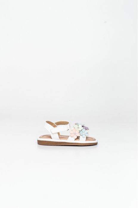 SANDALIA PLANA DETALLE FLORES