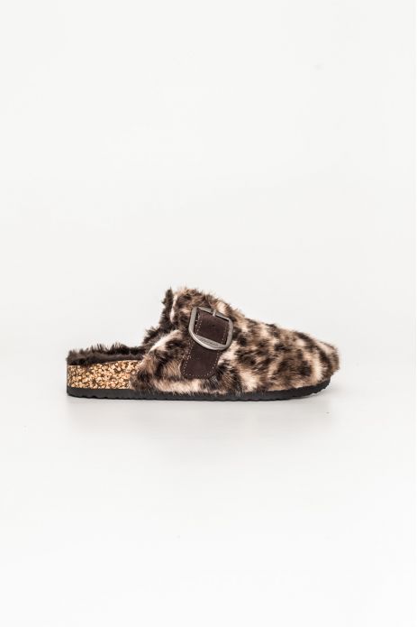 ZUECO LEOPARDO BEIGE