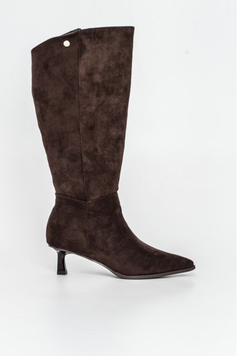 BOTA TACÓN ALTA MARRÓN