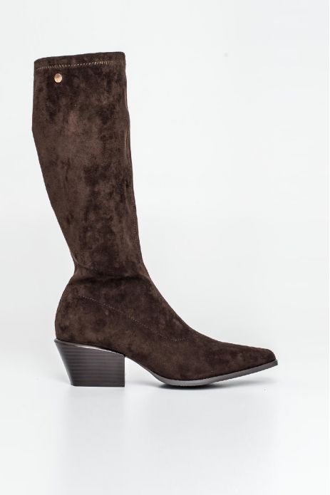 BOTA TACÓN ALTA MOKA