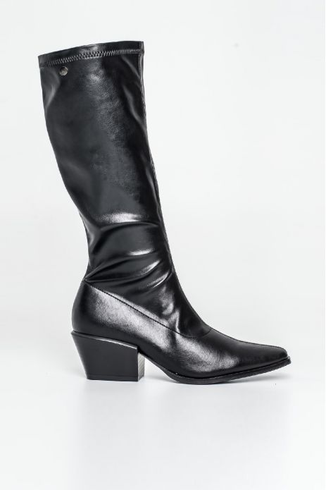 BOTA TACÓN ALTA NEGRA