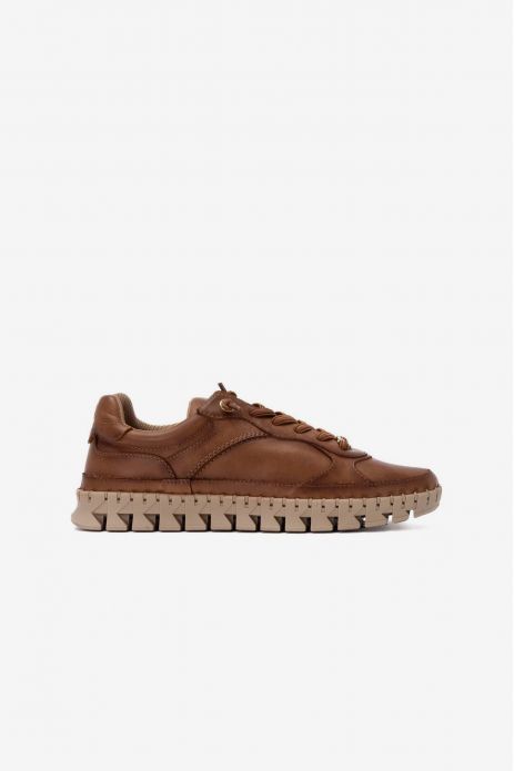 DEPORTIVA PIEL CAMEL